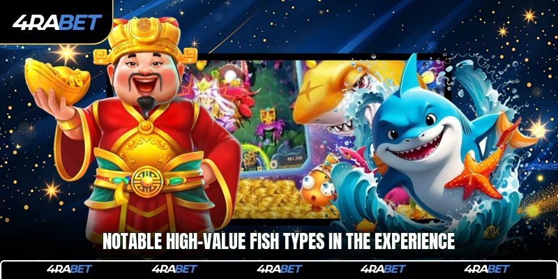 Notable high-value fish types in the experience