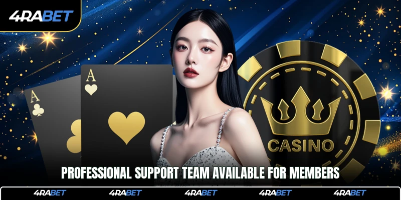 Professional support team available for members